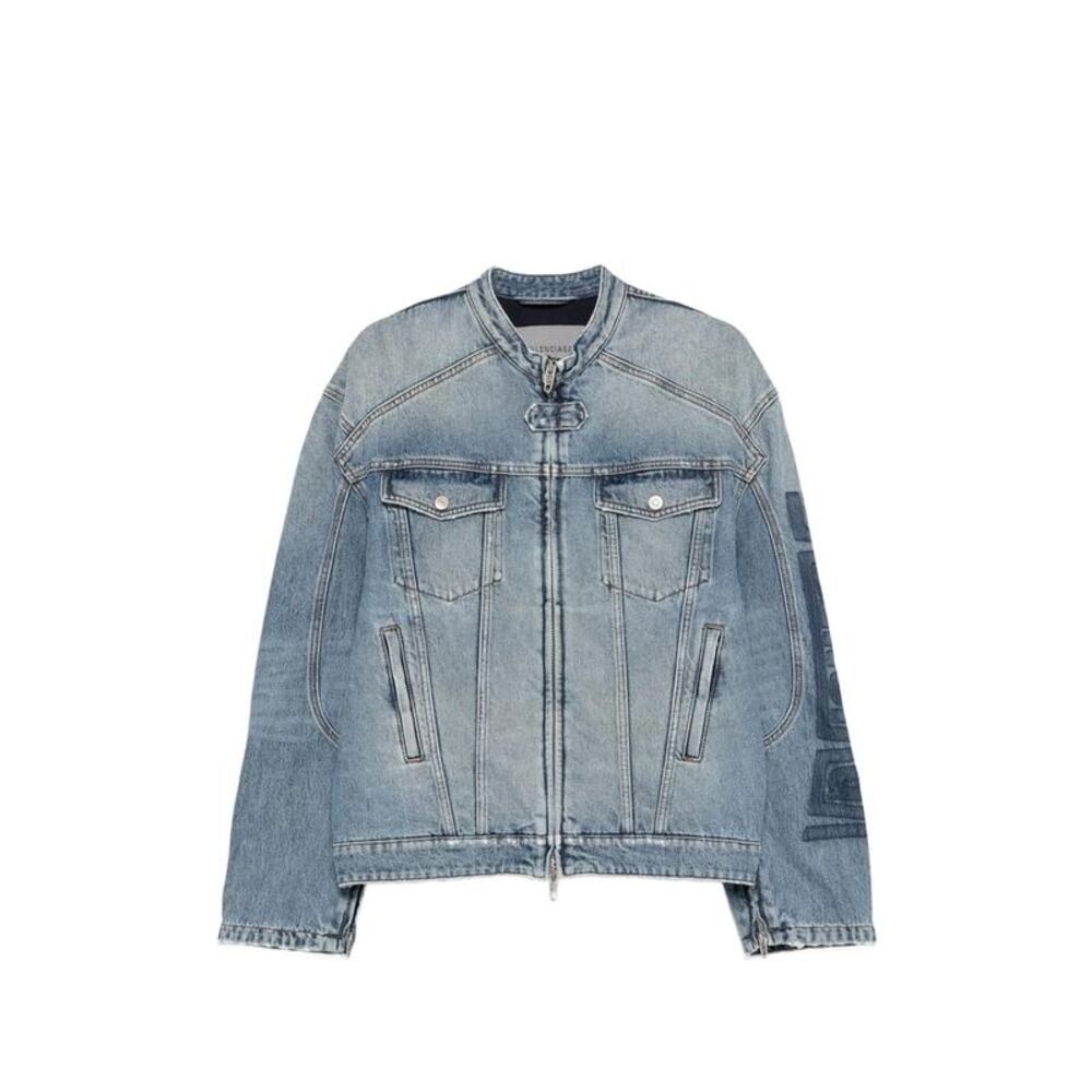 Balenciaga Blue Jackets - Denim Jackets Men Men
